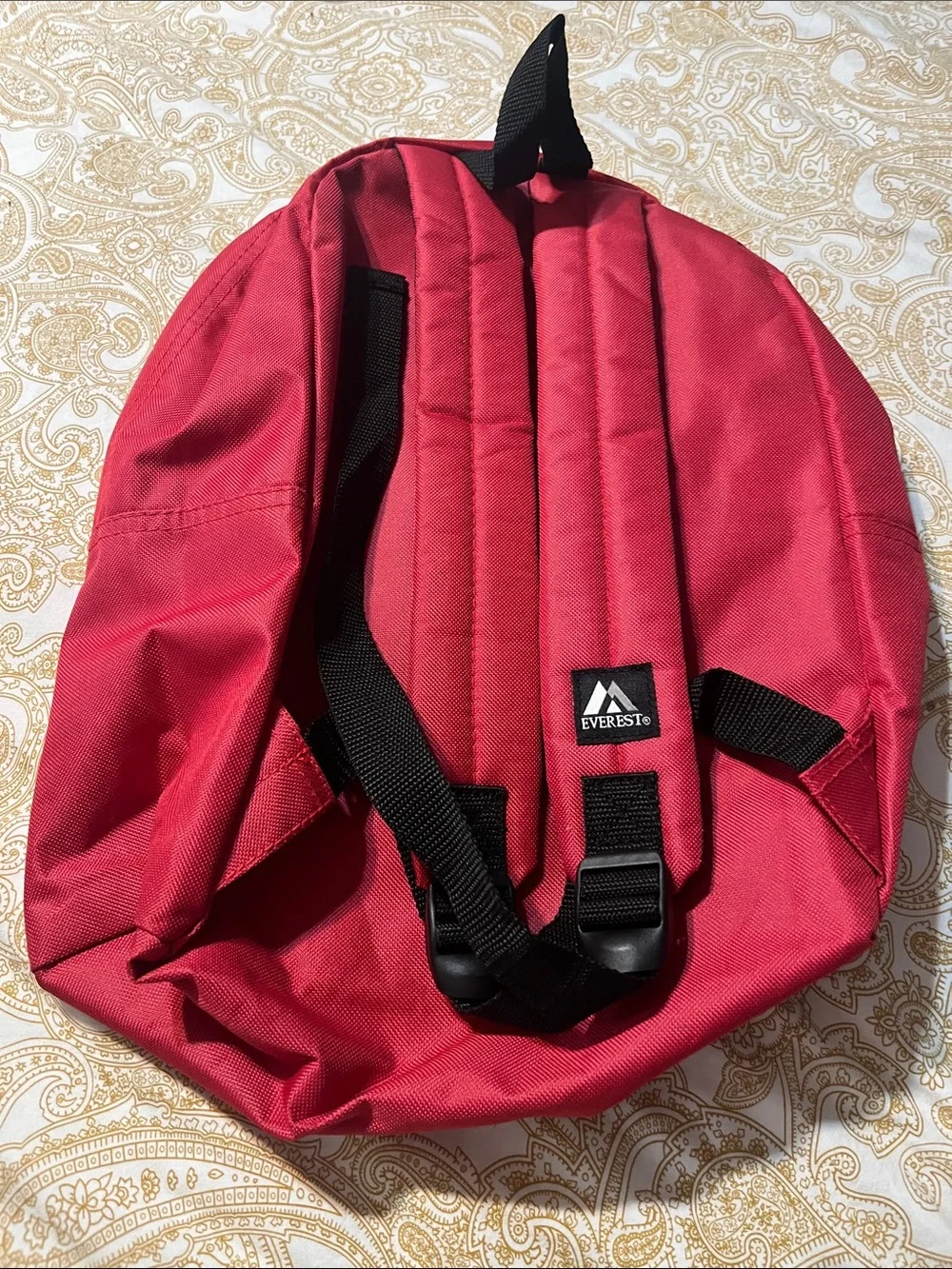 Red Backpack - Classic Everest Men’s Bag, plus two lunch bags, Nike and Gemline.